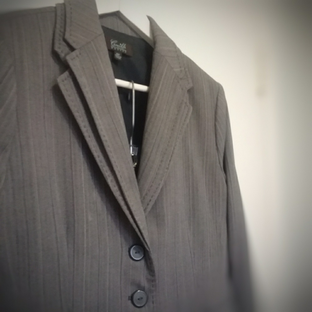 Camille la Vie Petite Pinstripe Skirt Suit - Picture 2 of 4